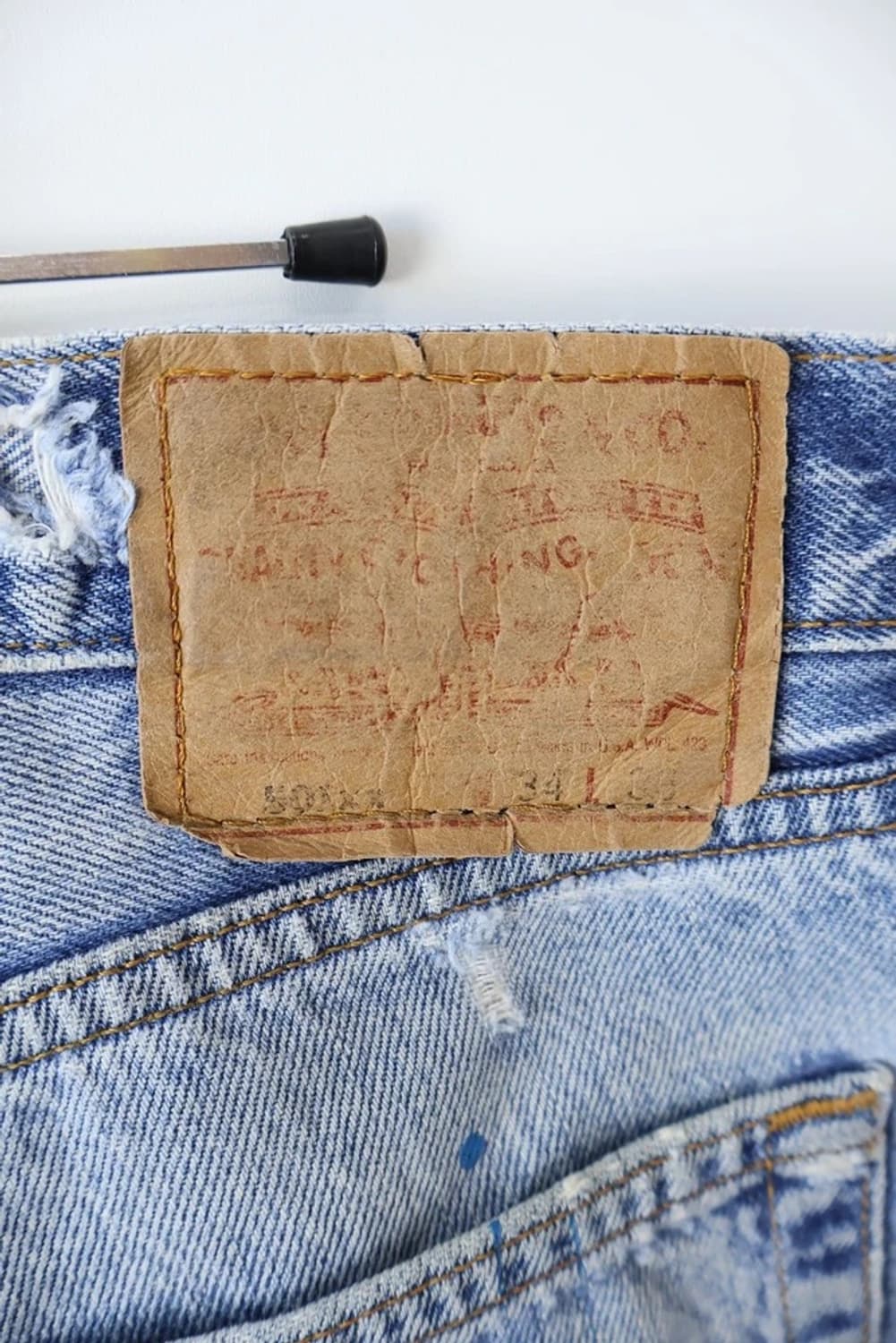 90's Levi's 501 USA Paint Jeans 상품이미지8