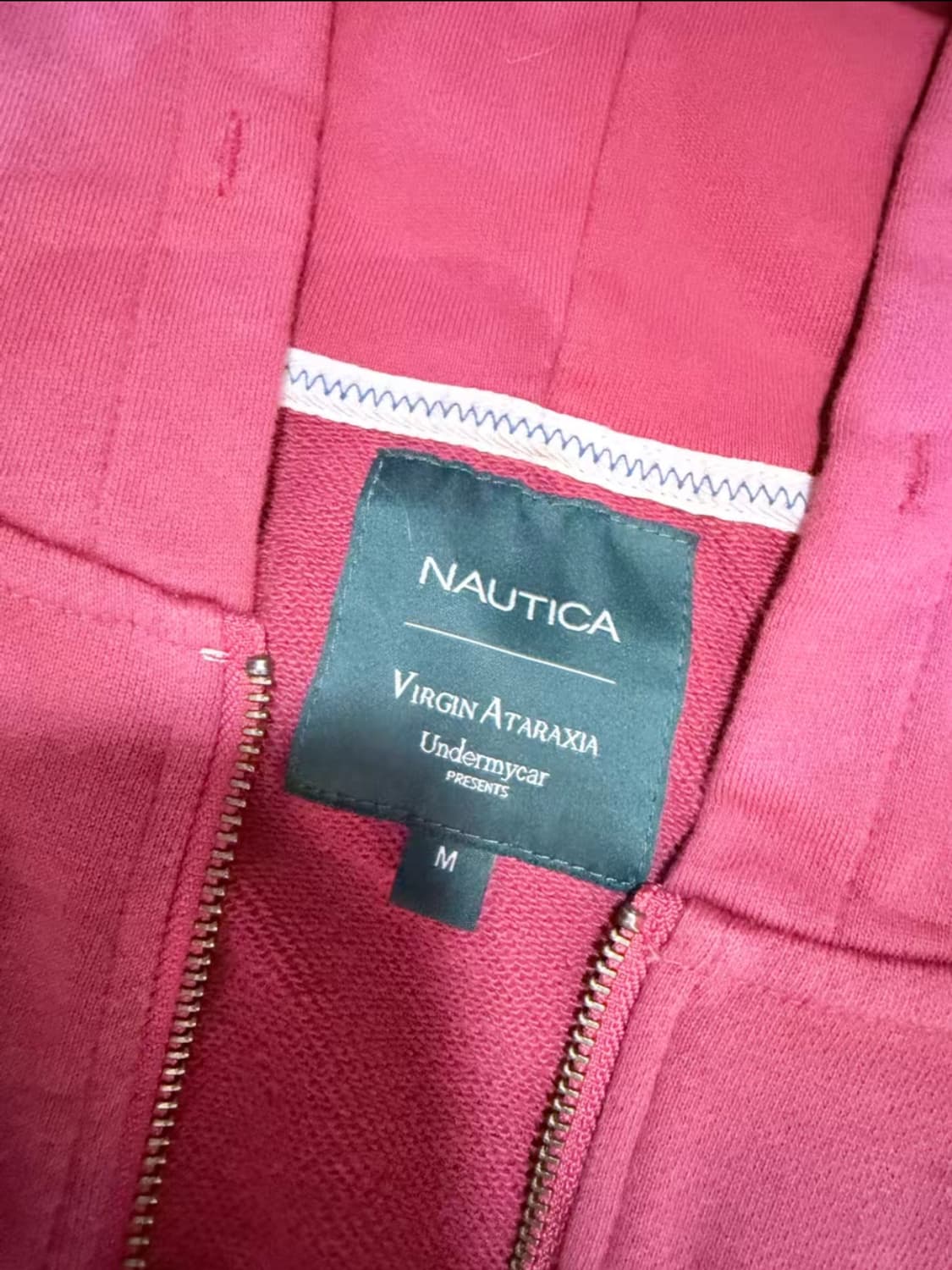 언더마이카 노티카 콜라보 후드집업 레드 M 상품이미지2