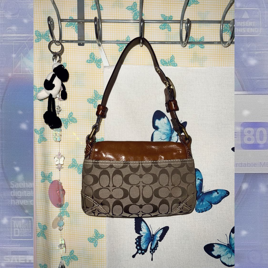 코치 브라운 미니 숄더백 상품이미지4