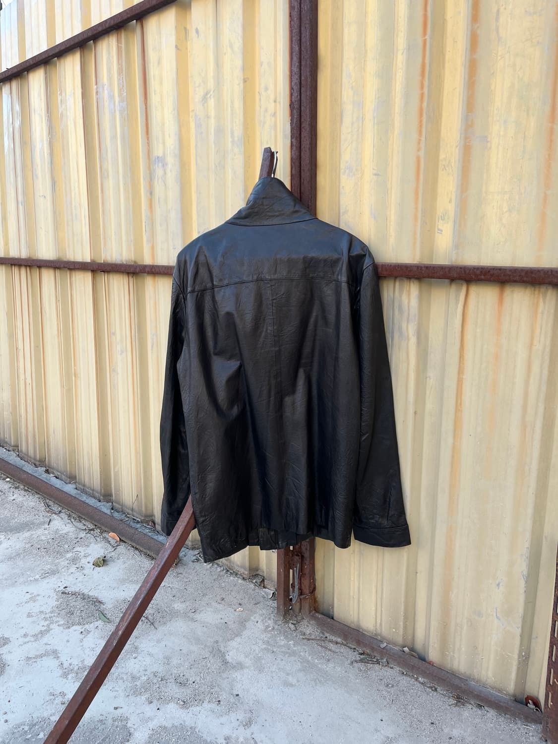 goer 하이넥 양가죽 레더자켓 상품이미지3