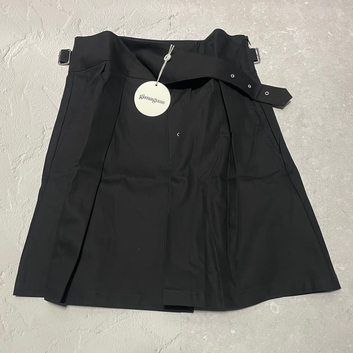 [S] 기마구아스 Martin 미디 스커트 블랙 상품이미지1