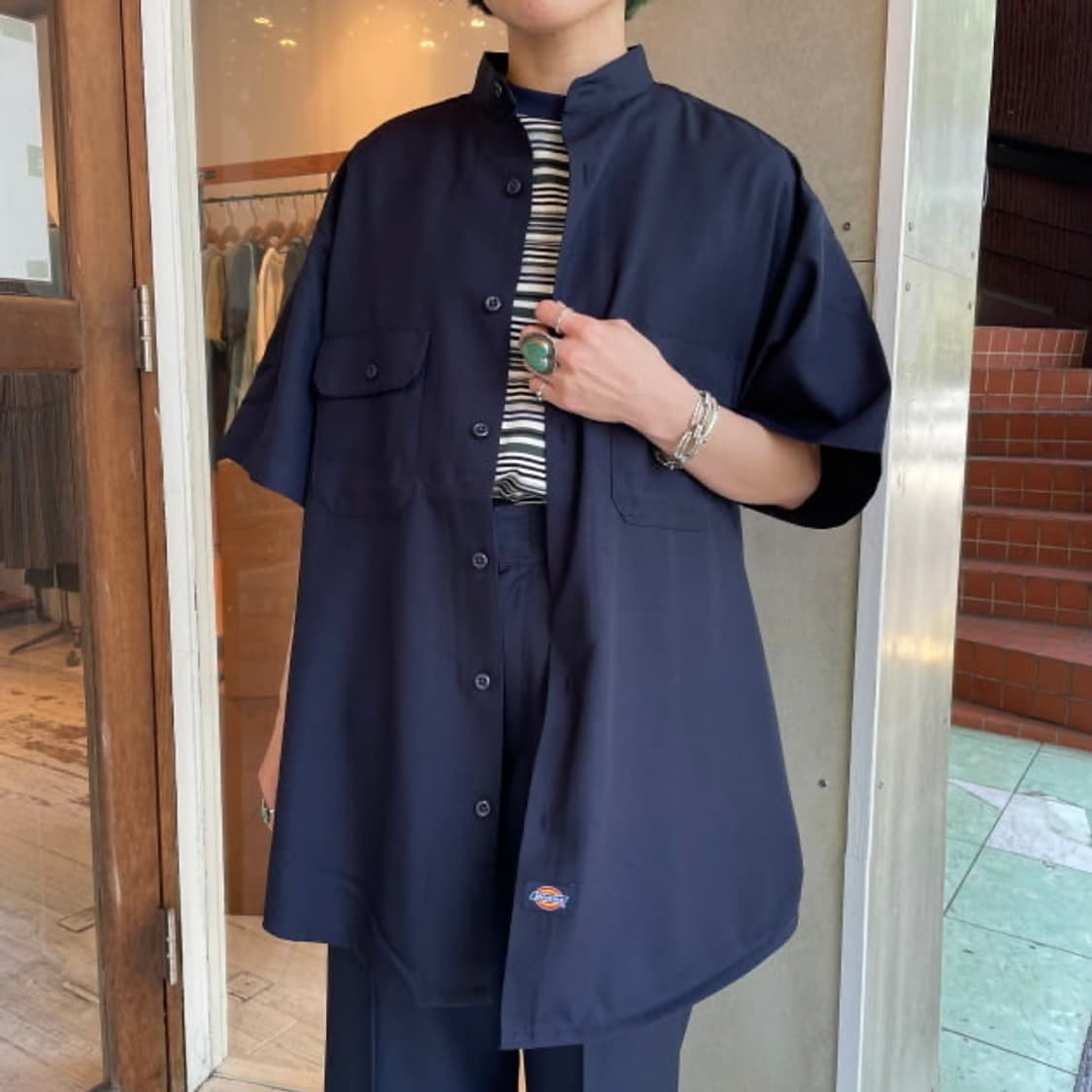 Beams boy x dickies 워크셔츠 빔즈보이 디키즈 상품이미지10