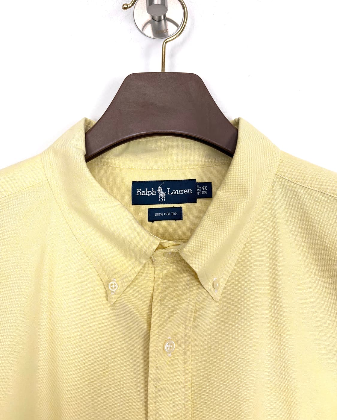 [5XL]POLO 연노랑 긴팔 셔츠 상품이미지3