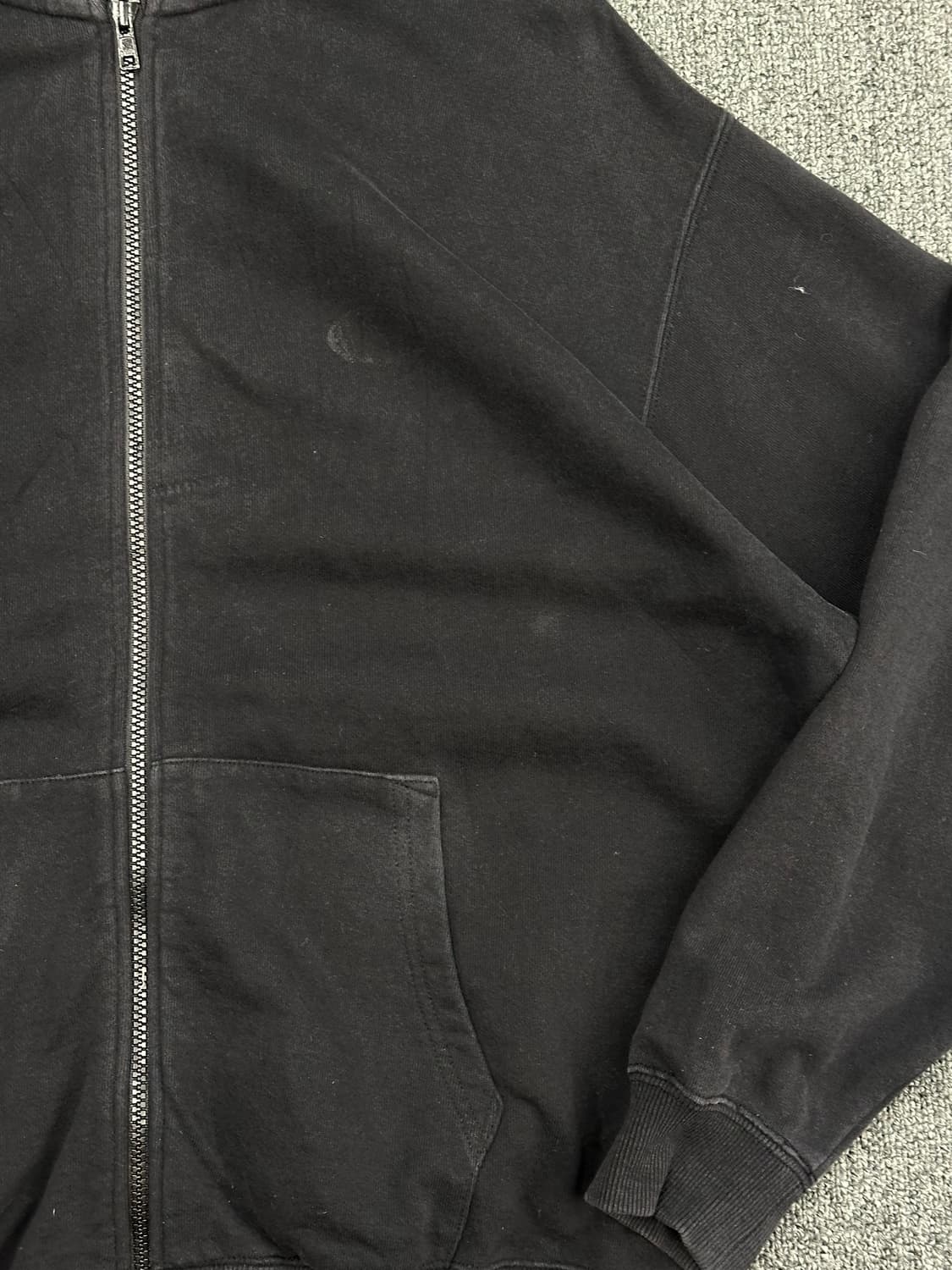 2)X-girl vintage 블랙 후드집업 상품이미지2