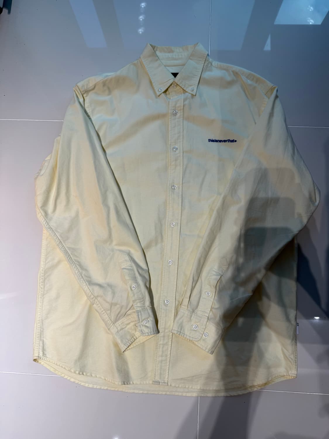 디스이즈네버댓 옥스퍼드 셔츠 엘로우 상품이미지1