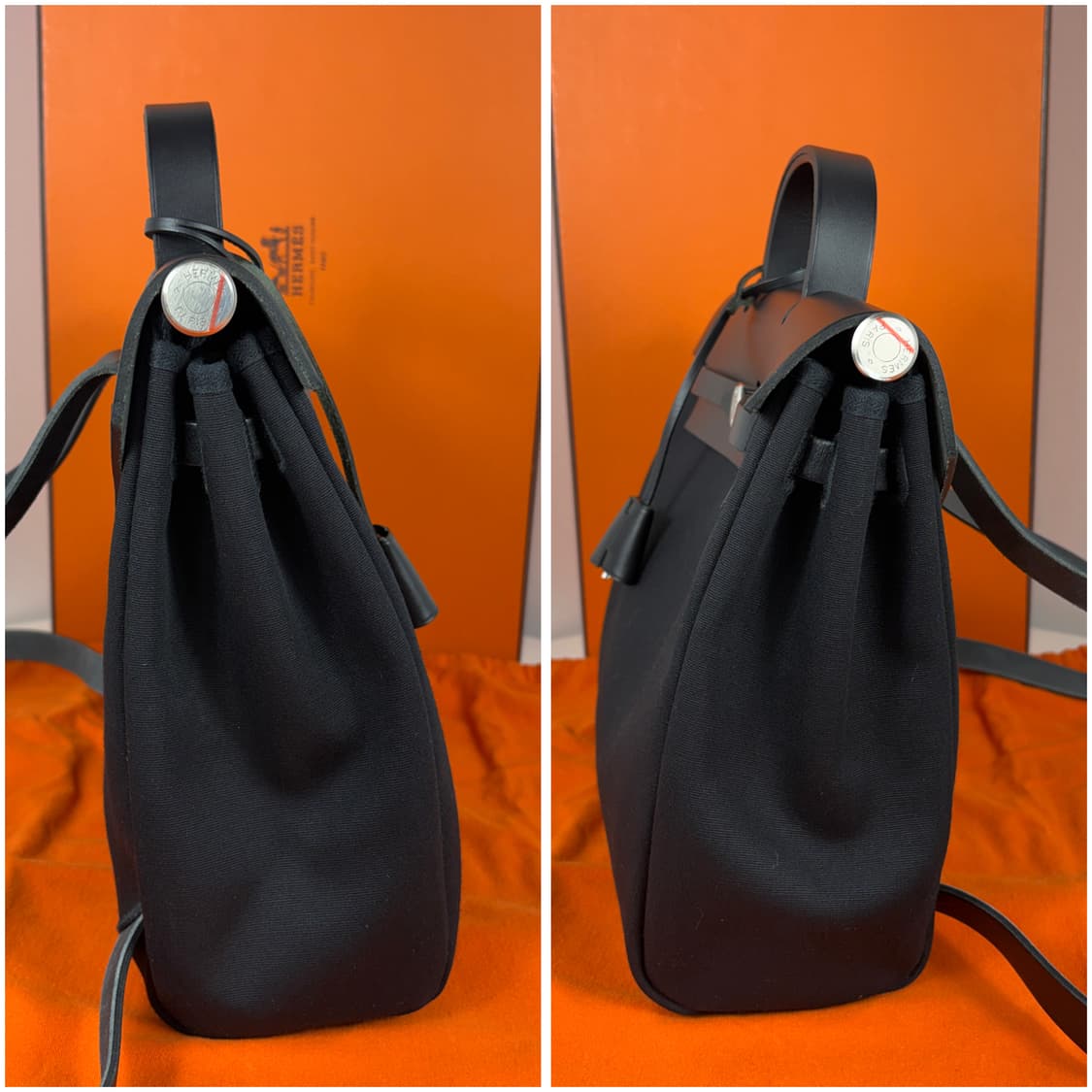 에르메스 에르백 에르백팩 캔버스 블랙 상품이미지7