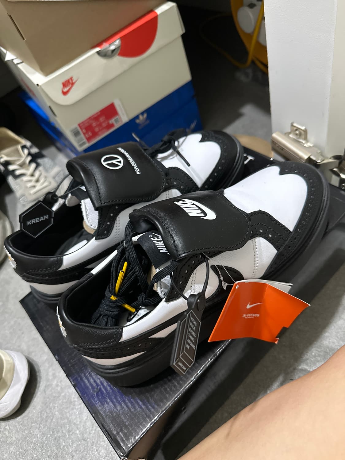 Nike x Peaceminusone Kwondo1 Black and W 상품이미지3