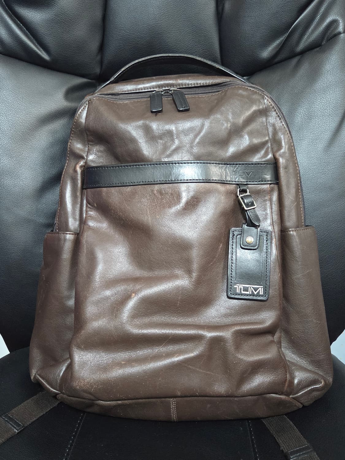 (정품) [투미] 클레이톤 가죽 백팩 | 00002 상품이미지1