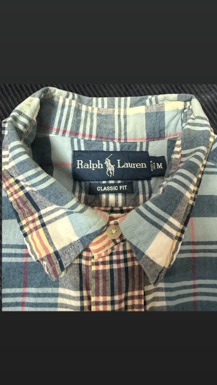 폴로 랄프로렌 반팔 체크 셔츠 상품이미지1