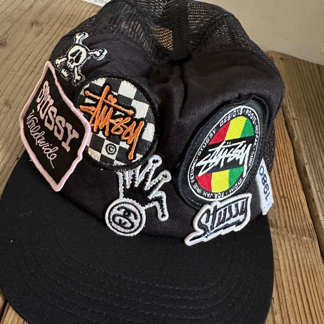 올드스투시 패치워크 트러커 블랙 상품이미지2