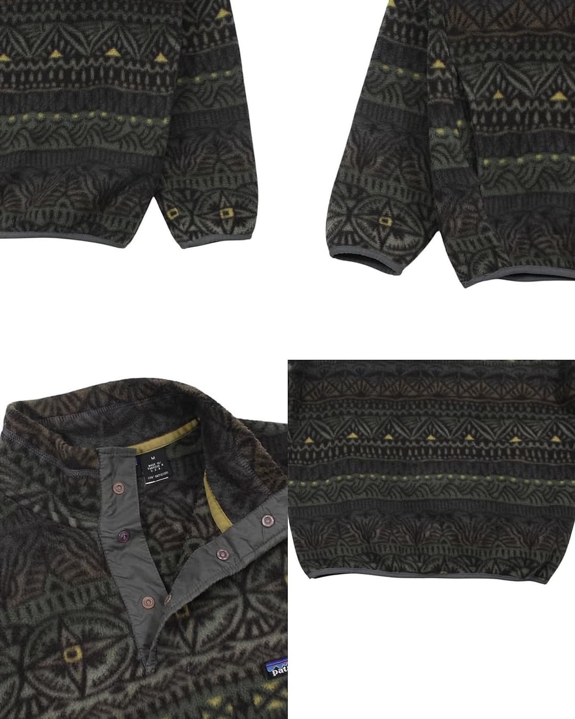 1997 USA 파타고니아 유칼립투스 신칠라 스냅티 풀오버 빈티지 미국제 상품이미지7