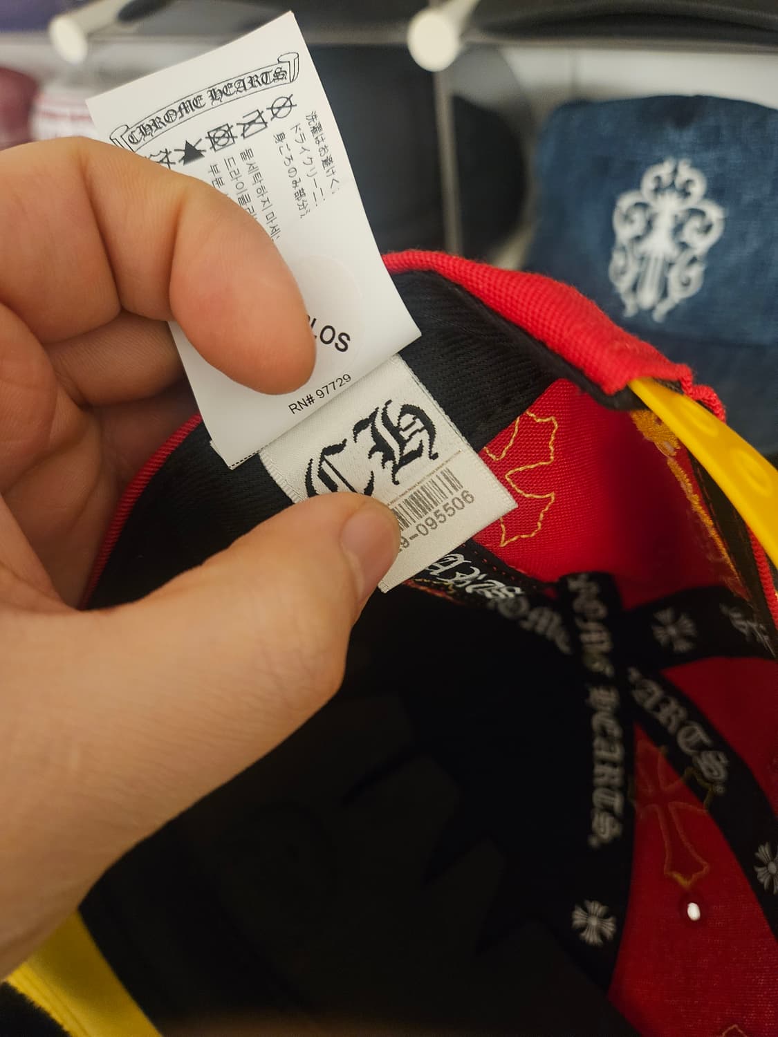 크롬하츠 정품 레더 패치 모자 캡 상품이미지5