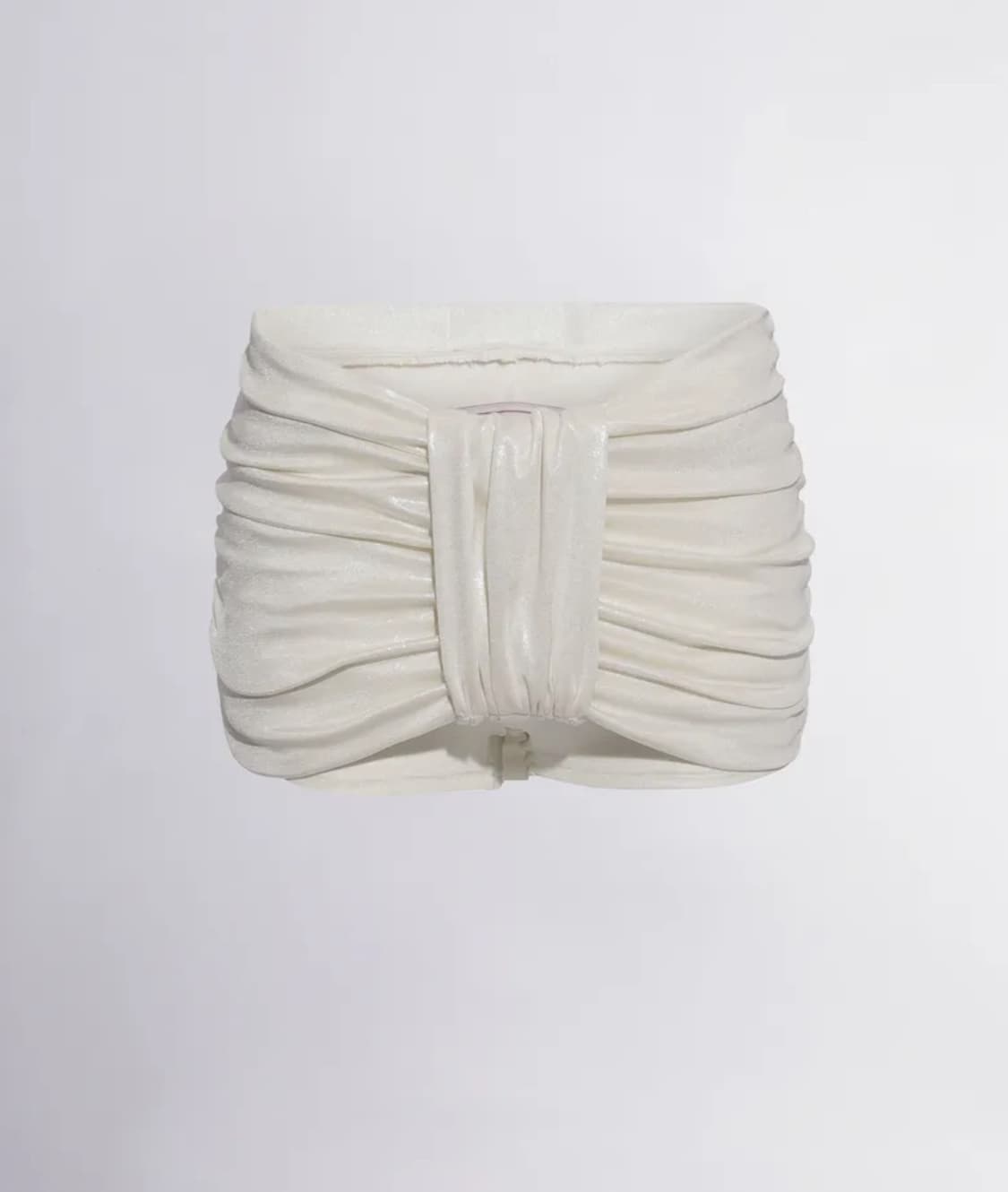 Sculptor Metalic Bow Micro Skirt Pearl 상품이미지1