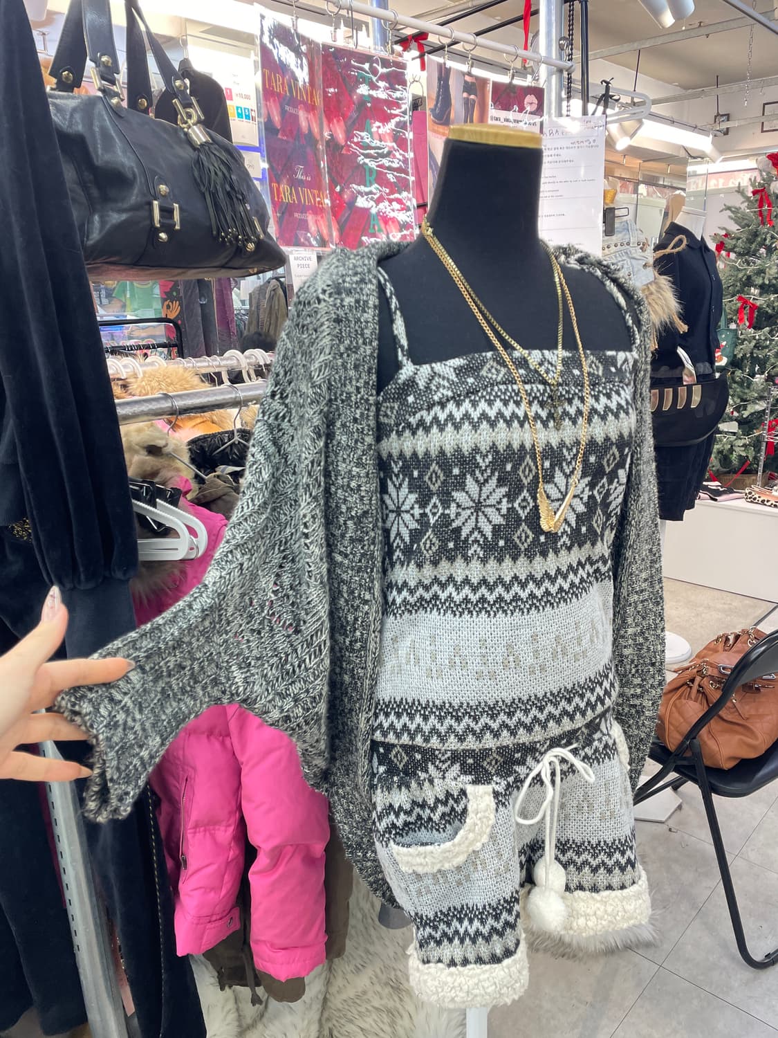 빈티지 폼폼 점프슈트 상품이미지2