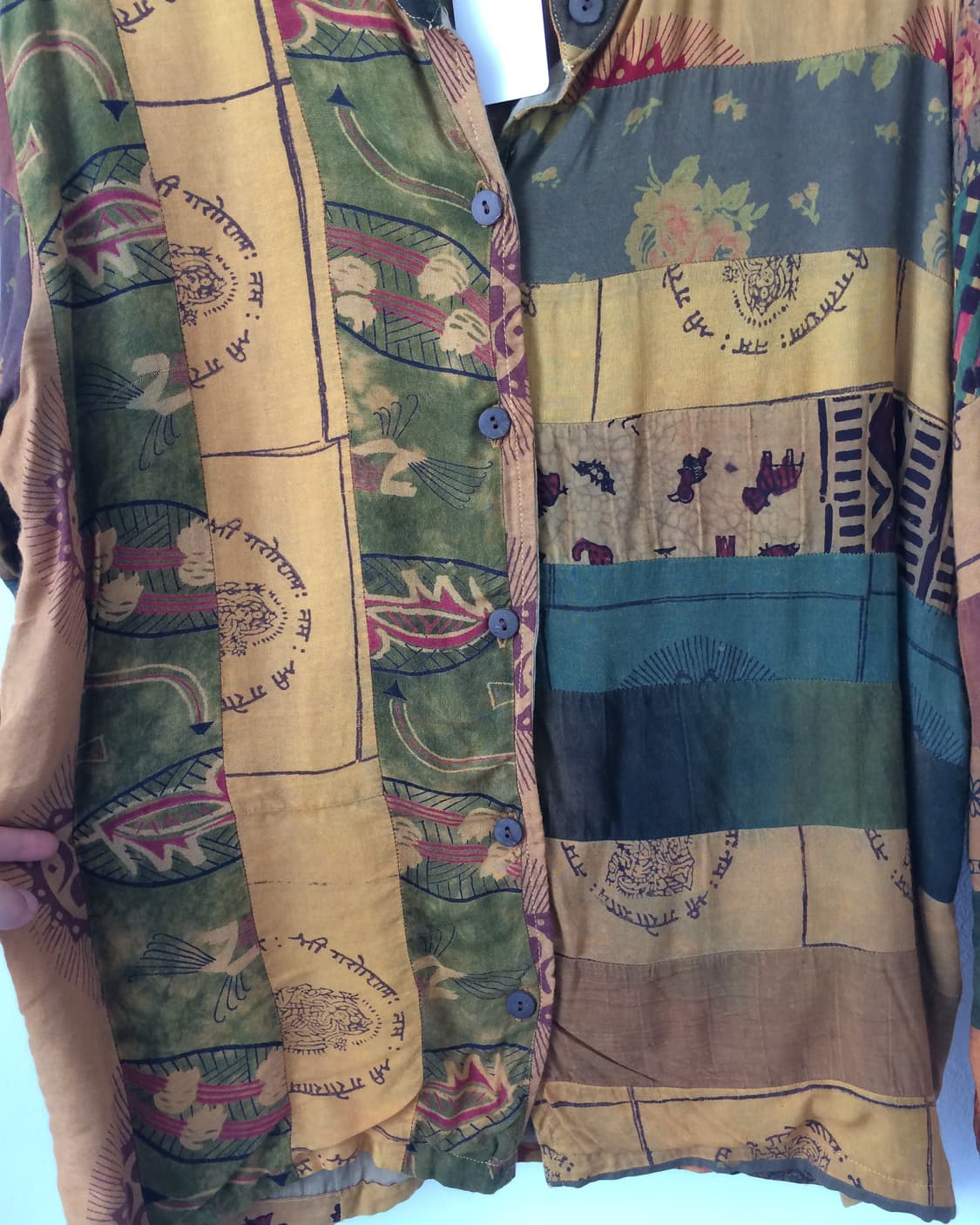 Oriental mood patch work jacket 상품이미지5