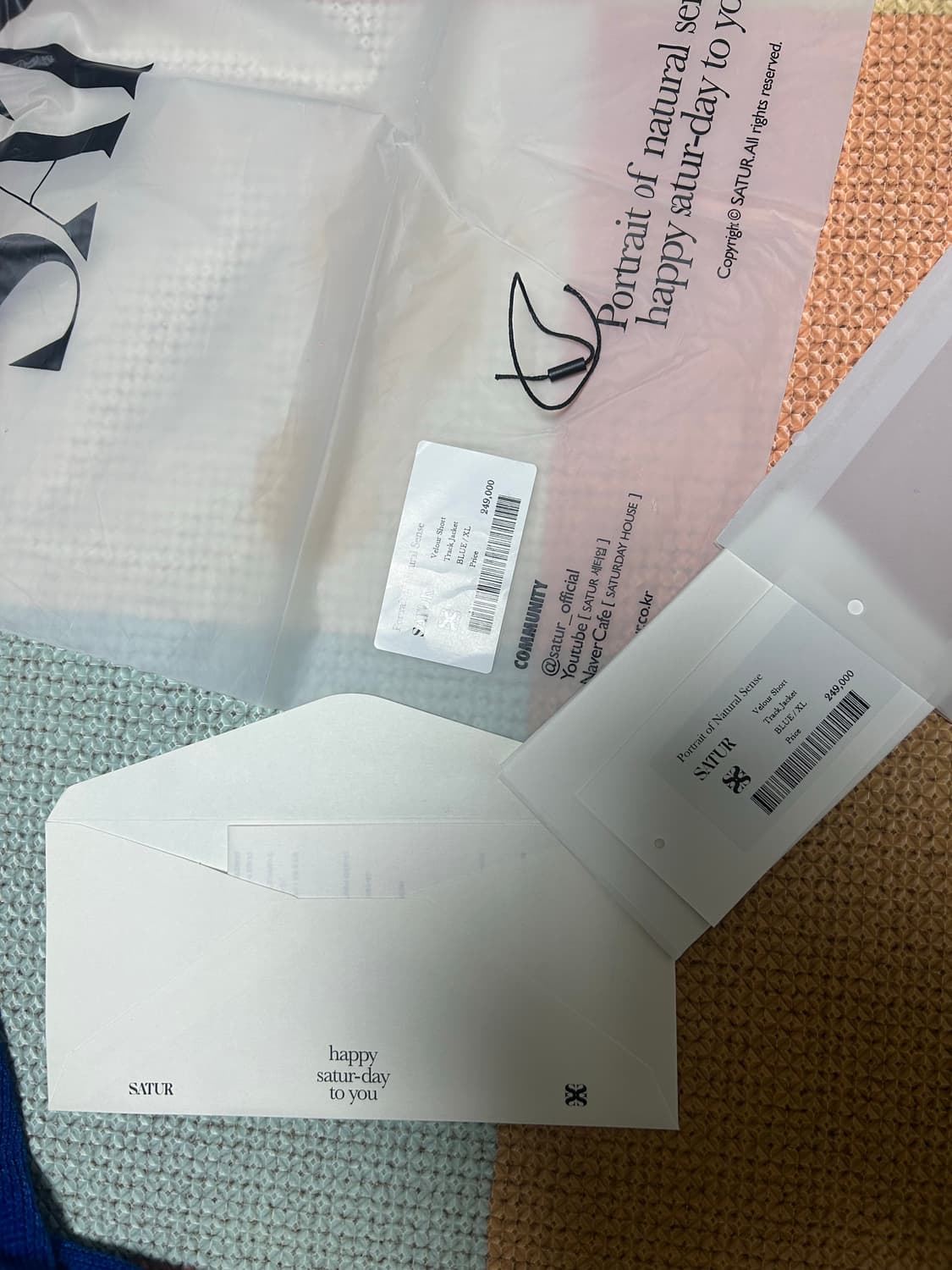 xl 하젠 벨루어 숏 트랙 자켓 리조트 블루 상품이미지3