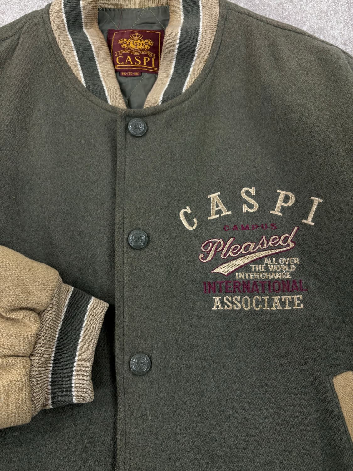 Caspi 90's Vintage Wool Varsity  상품이미지2