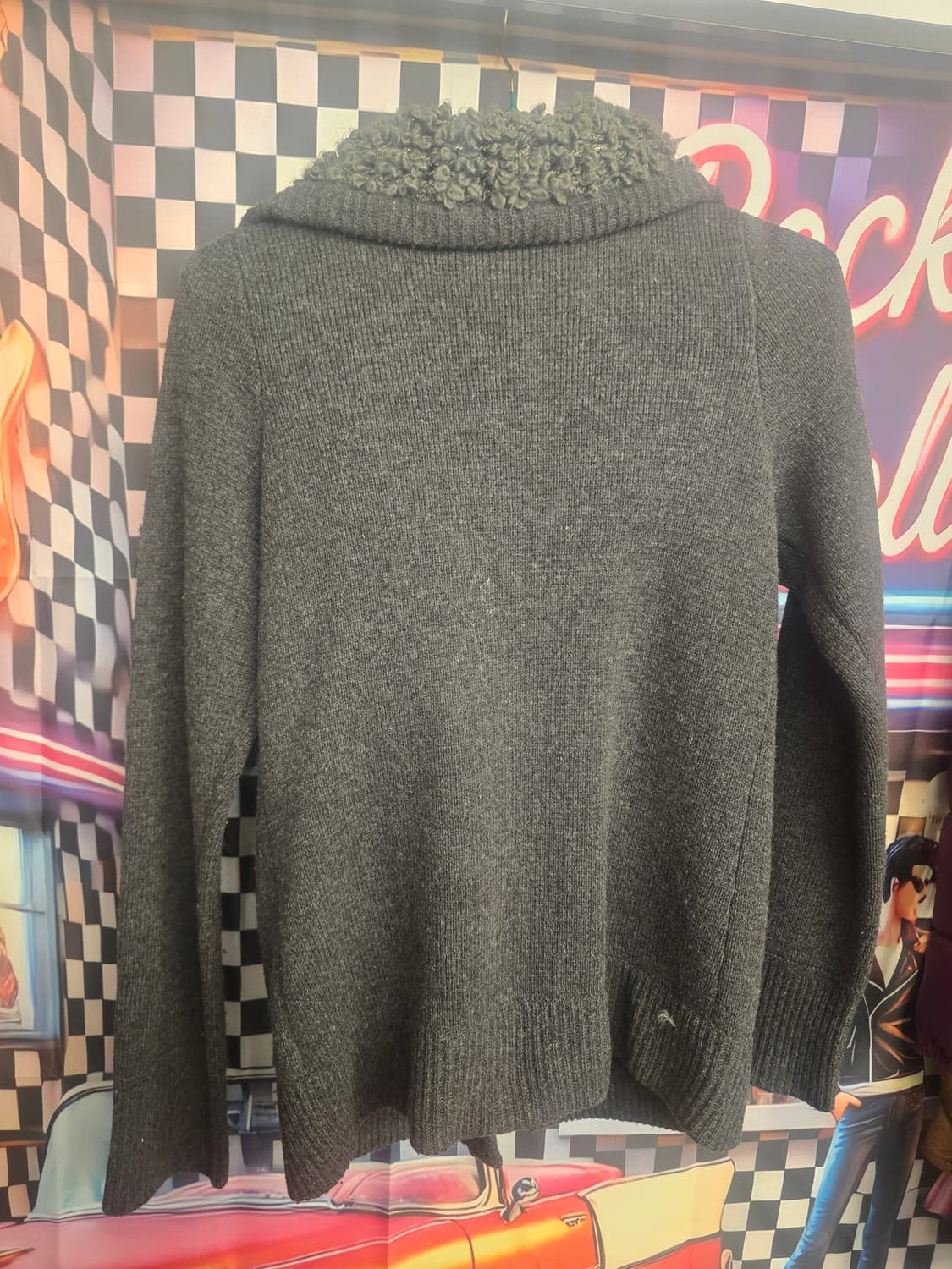 Gap의 여성용 회색 울 스웨드 재킷 상품이미지4