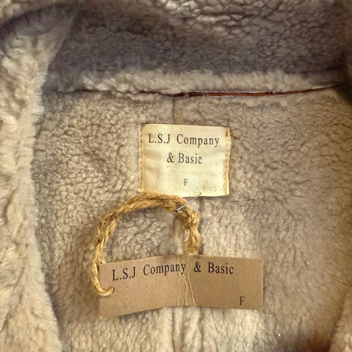 카멜 무스탕 가죽자켓 상품이미지4