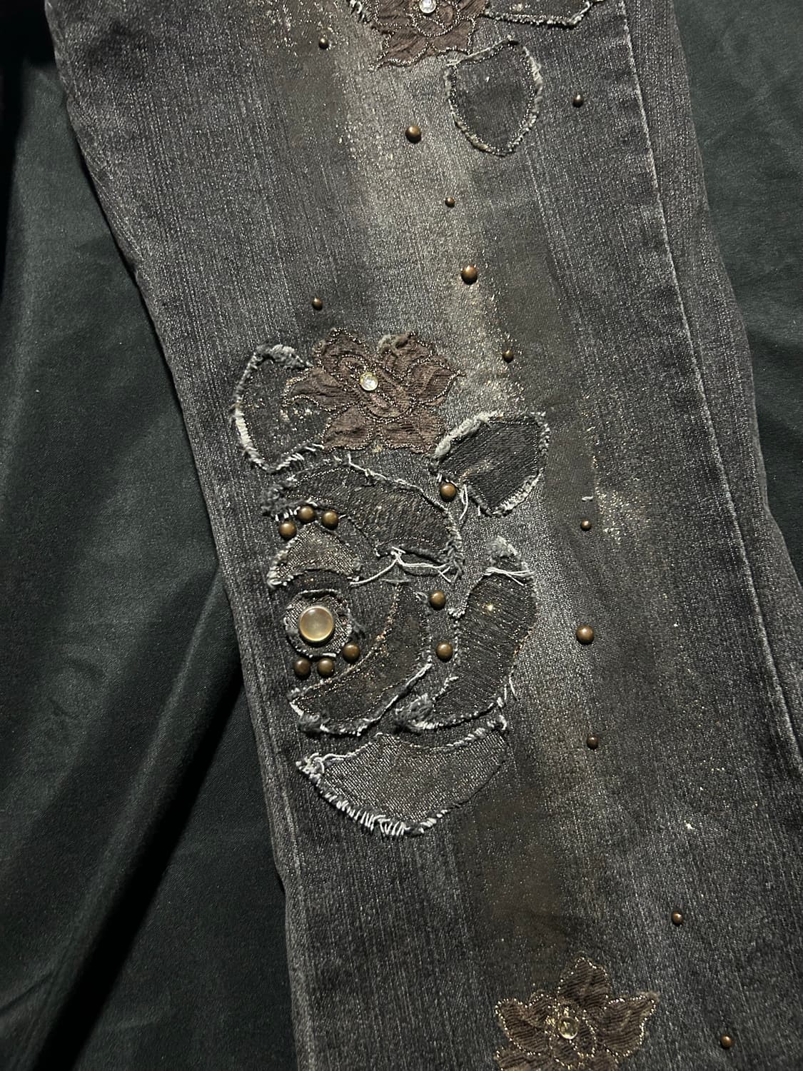 oriental y2k double button bootscut 상품이미지4