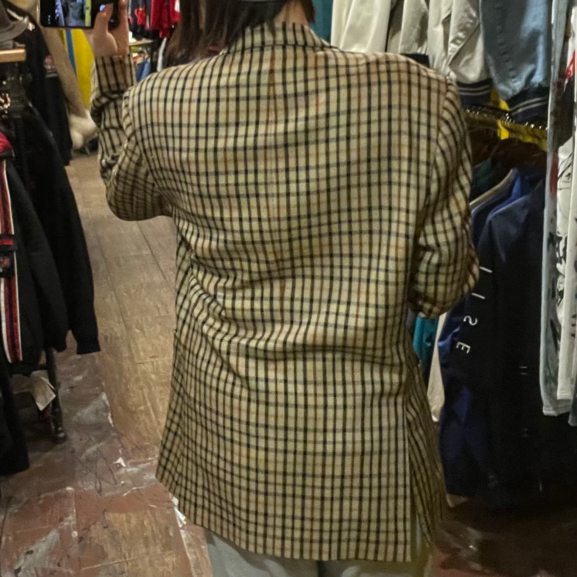 [HI] 빈티지 체크 블레이져 상품이미지5