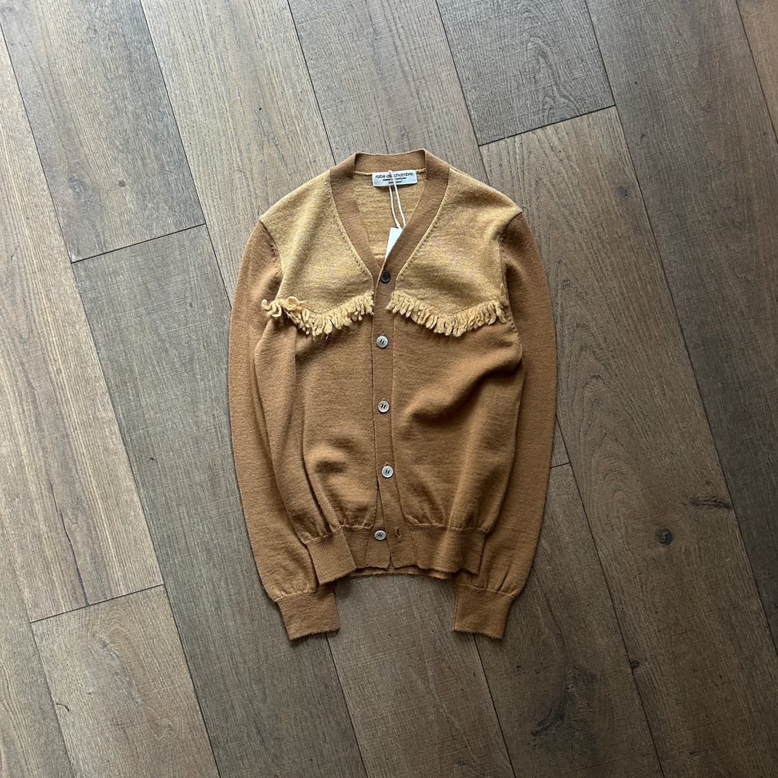 90’s Ruffle Camel Cardigan 상품이미지1
