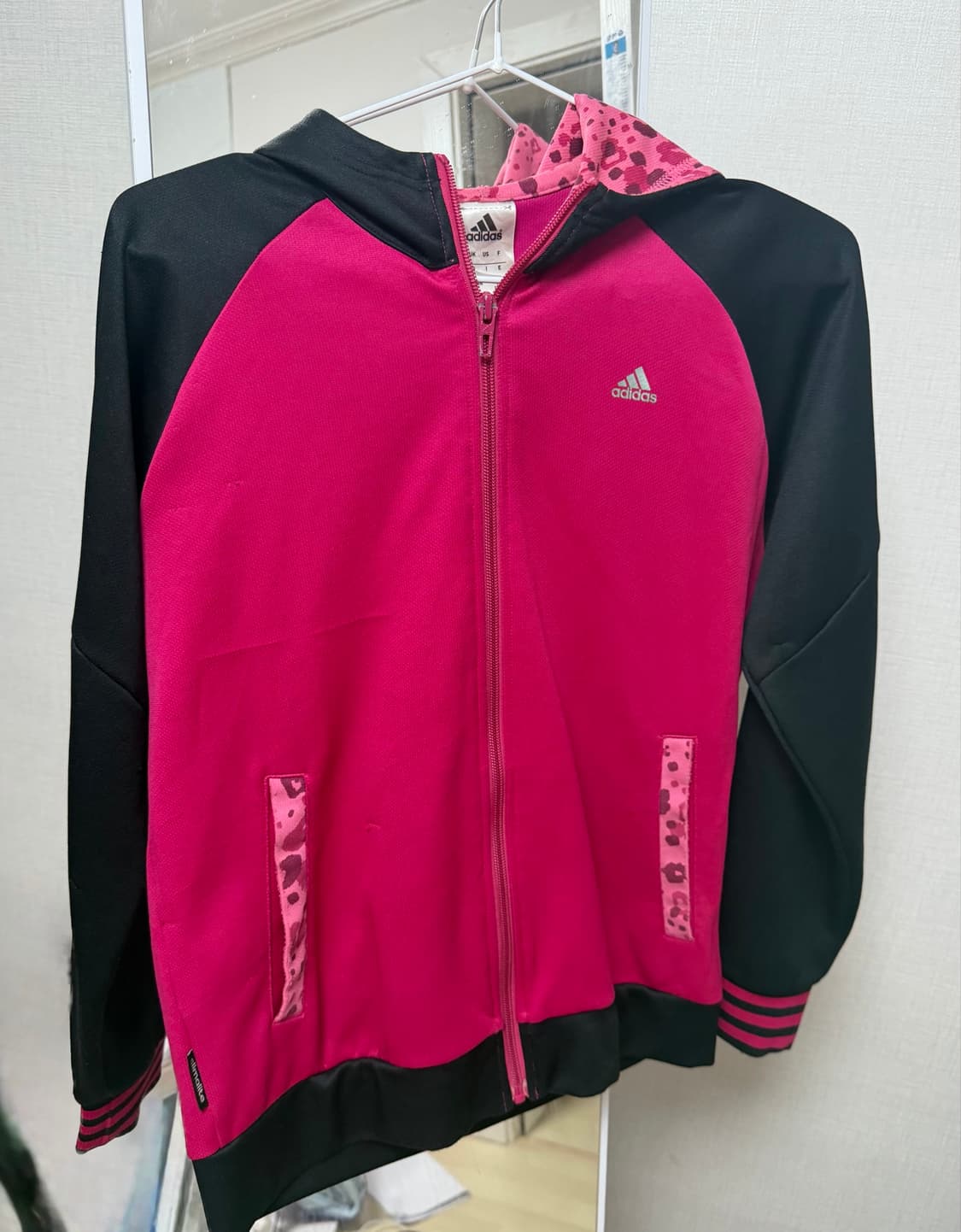adidas pink leopard hood zip-ip jaket 상품이미지1