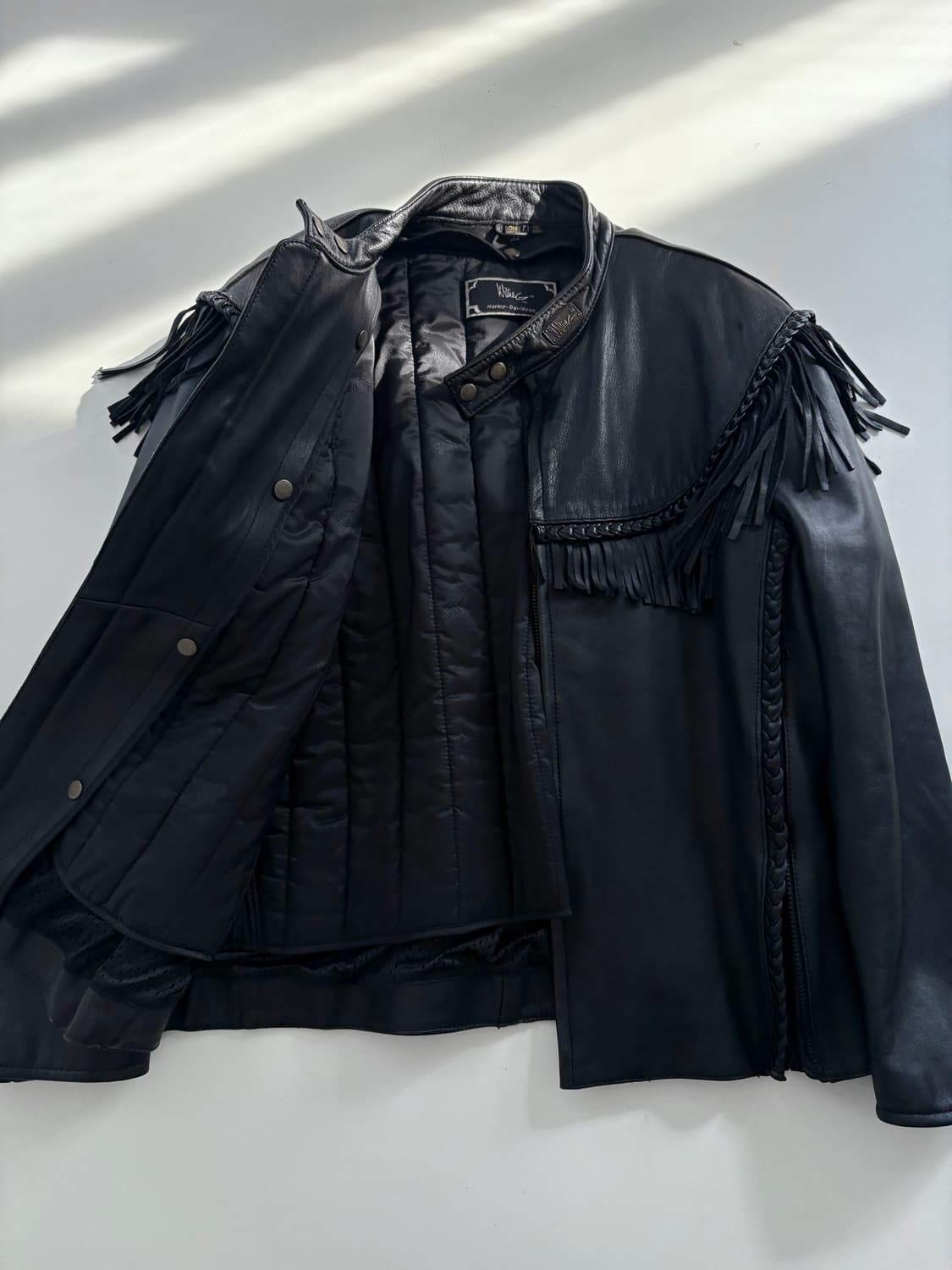 할리데이비슨 프린지 윈터 레더 재킷 상품이미지5