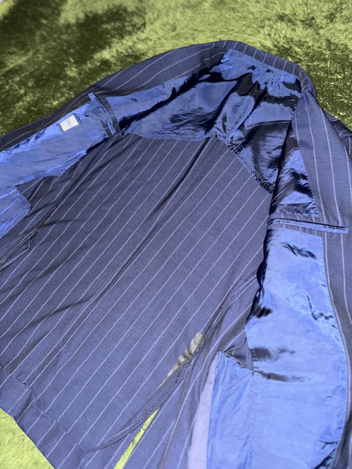 [48] BEAMS F 빔즈 스트라이프 블레이저 MADE IN JAPAN 상품이미지4