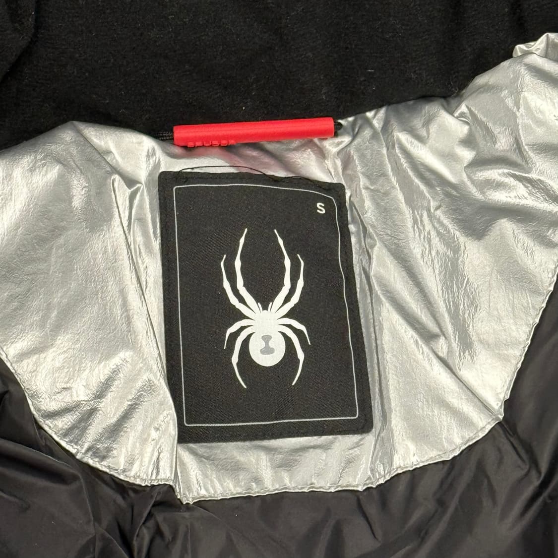 [정품/S] 스파이더 실버 패딩 후드 점퍼 b19 상품이미지5