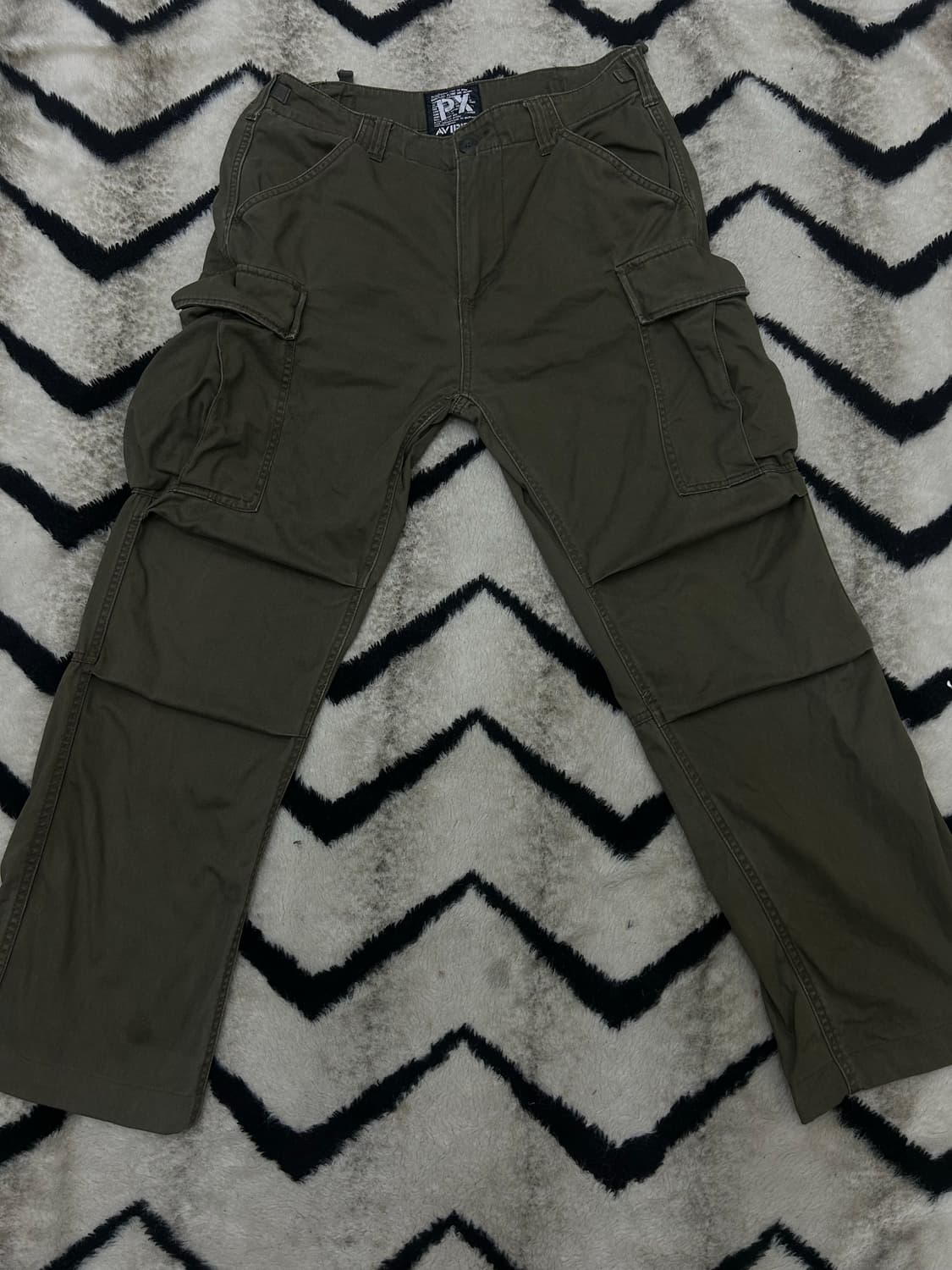 [L]아비렉스 유틸리티 카고 팬츠/카키 상품이미지1