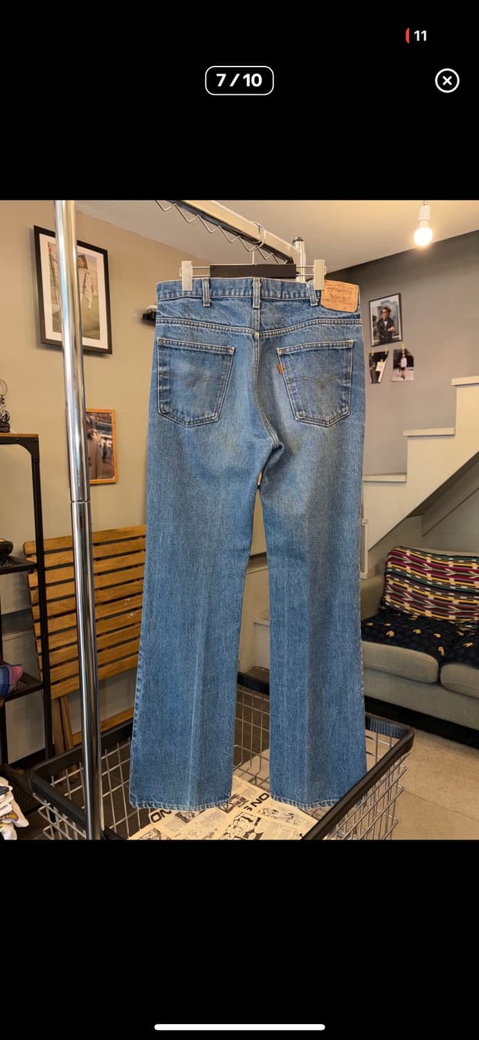 80s Levi's 517 USA flare denim pants 상품이미지4