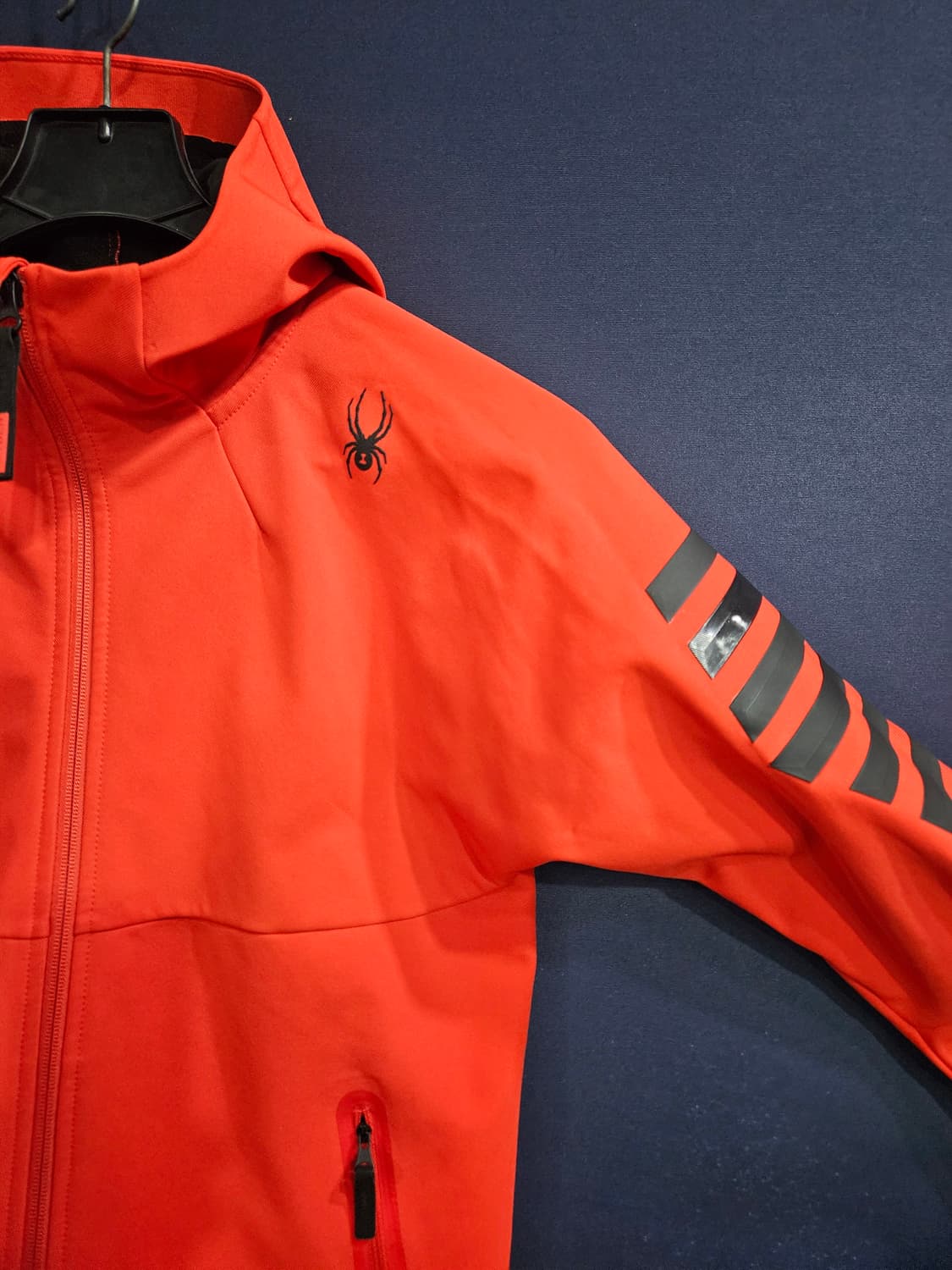 스파이더 레드컬러 남성 슬림핏 95 기모 후드집업 자켓  상품이미지4