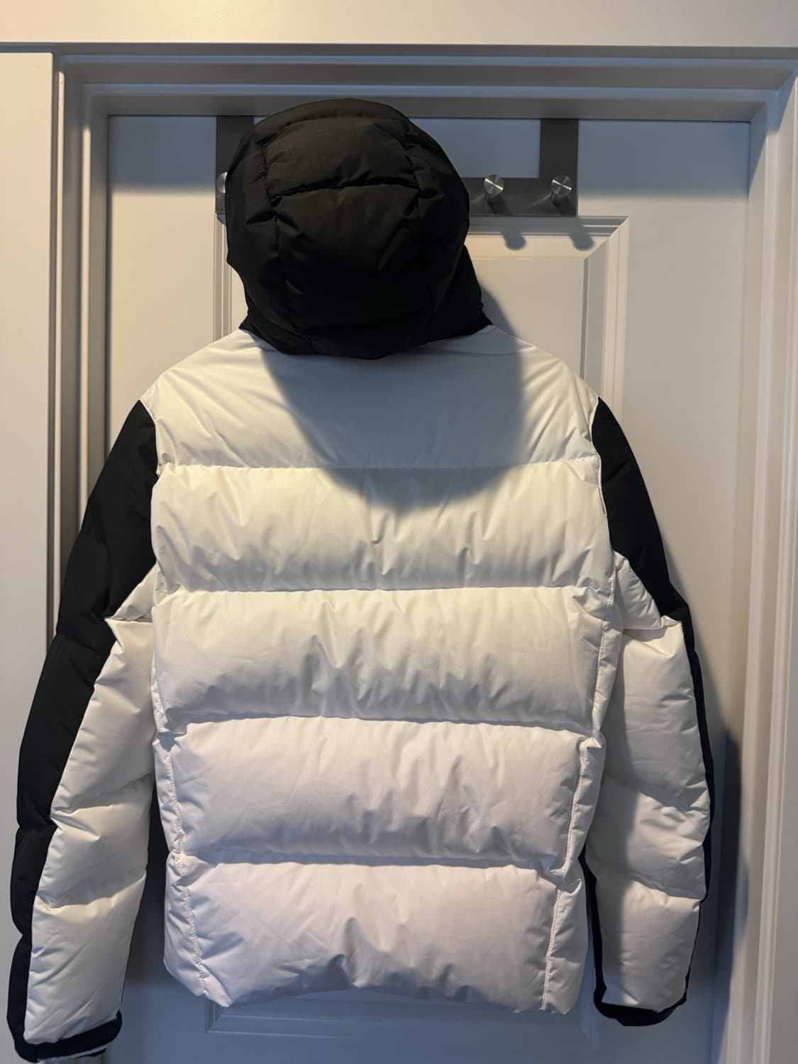 22FW 폴로 랄프 로렌 빅포니 컬러블록 다운 패딩 화이트 블랙 상품이미지5