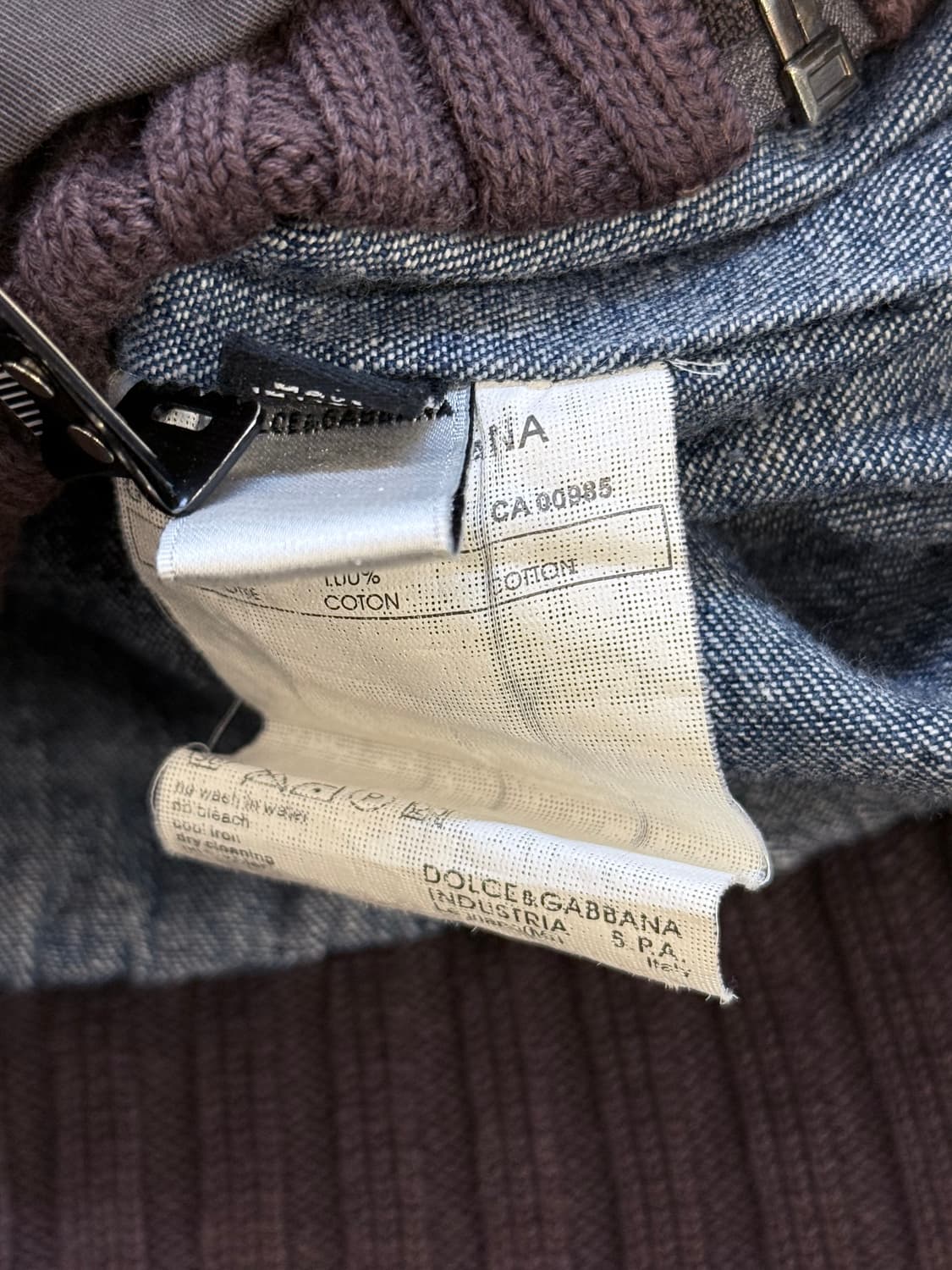 돌체앤가바나 코튼 모토 자켓 상품이미지6