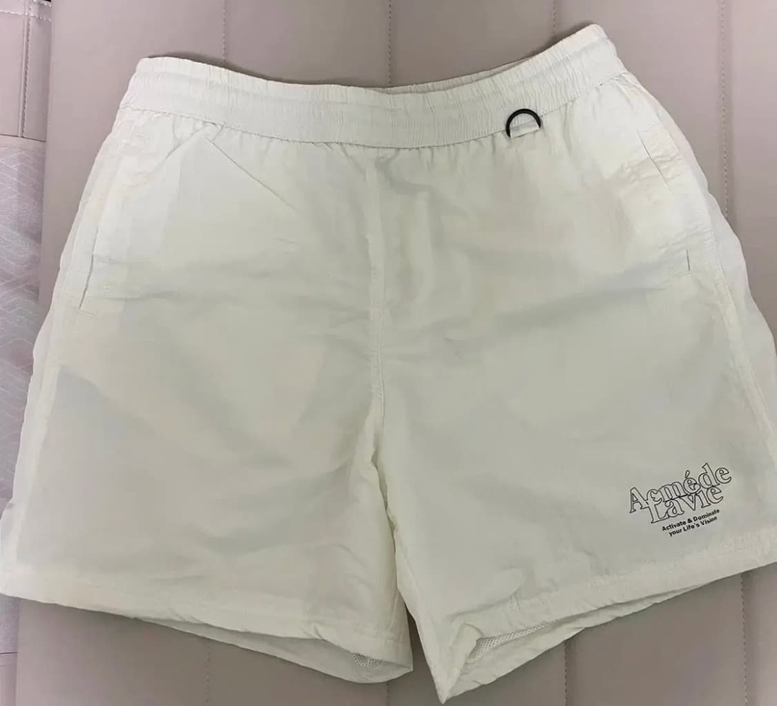 [미개봉 새상품] 아크메드라비 나일론 반바지 화이트 0사이즈 상품이미지1