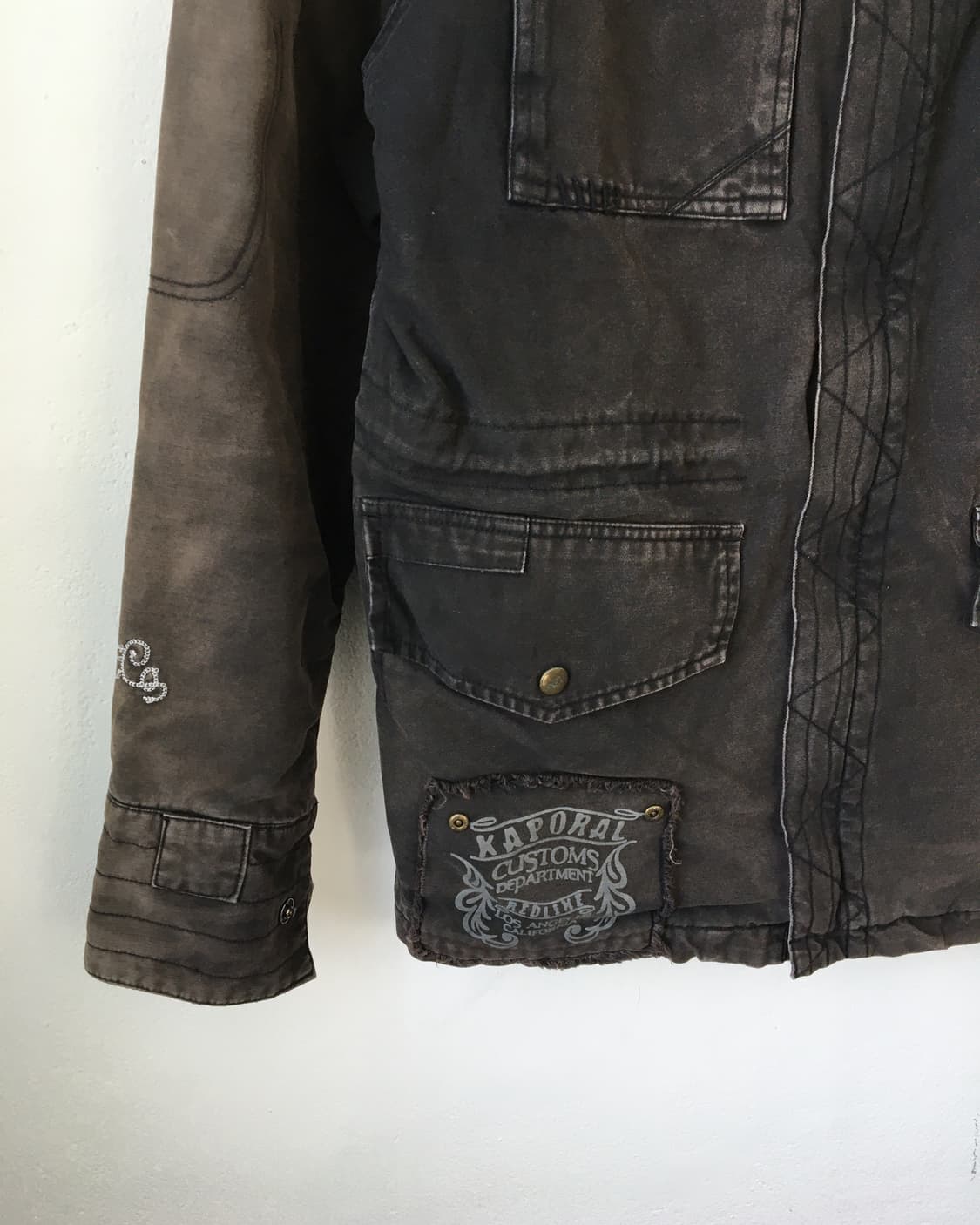 Back point washing dark brown jacket 상품이미지4