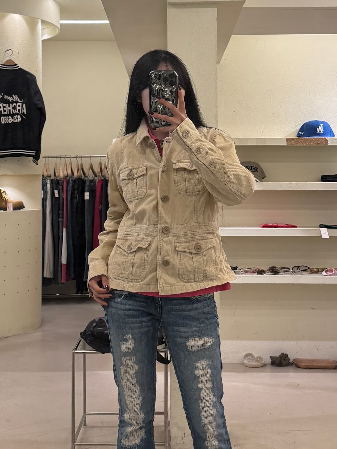 에어로포스테일 코듀로이 카고 자켓  U1320 상품이미지1