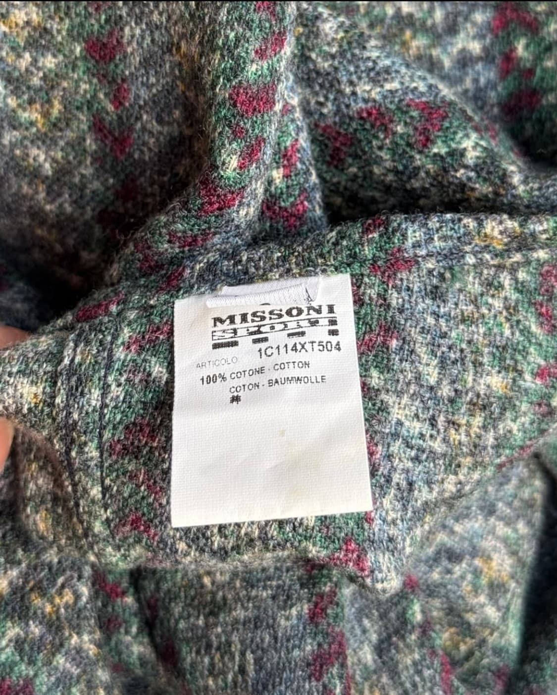 MISSONI SPORT 90s ITALY made shirt 상품이미지9