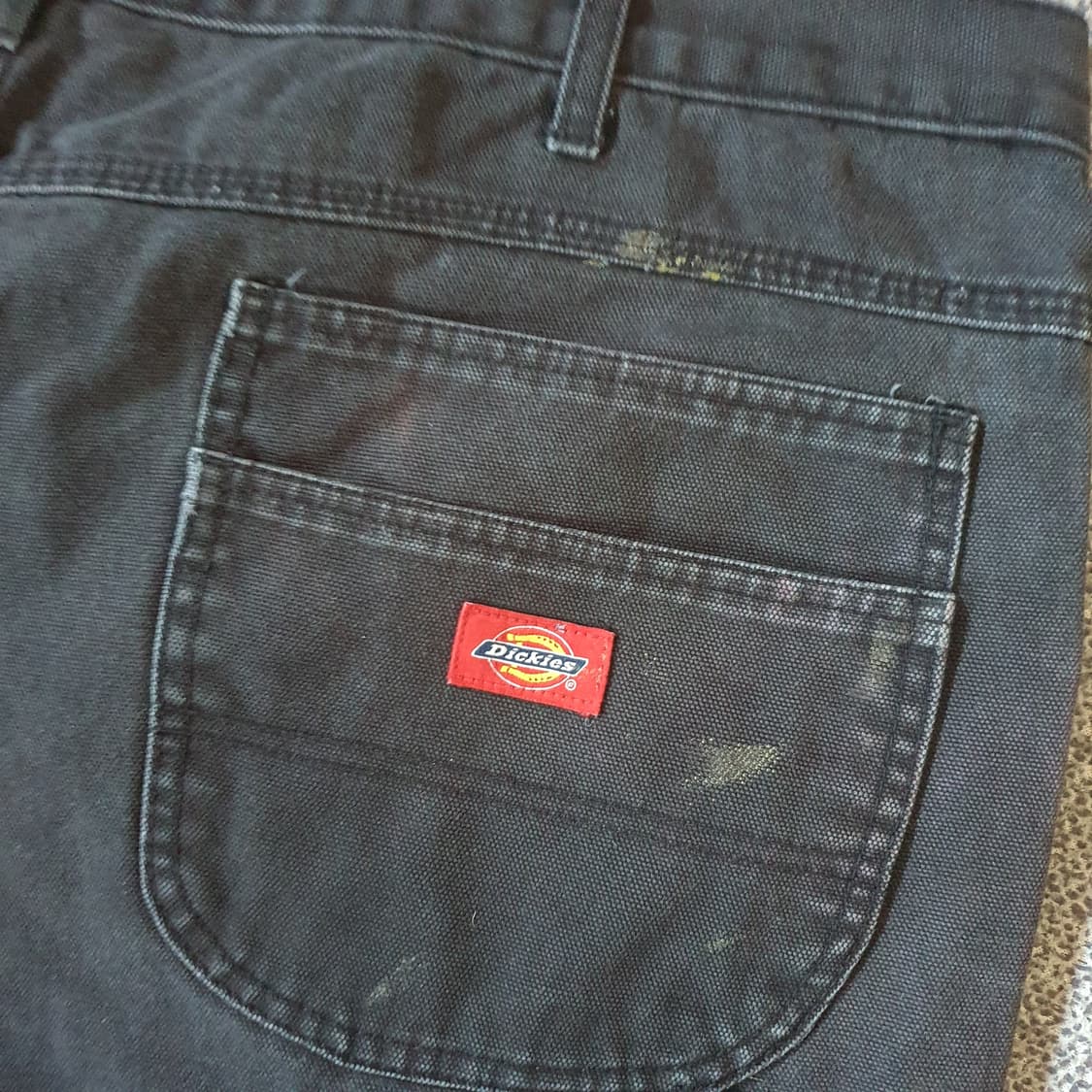 빅사이즈 디키즈 헤비 캔버스 더블니 팬츠 No.59 상품이미지7