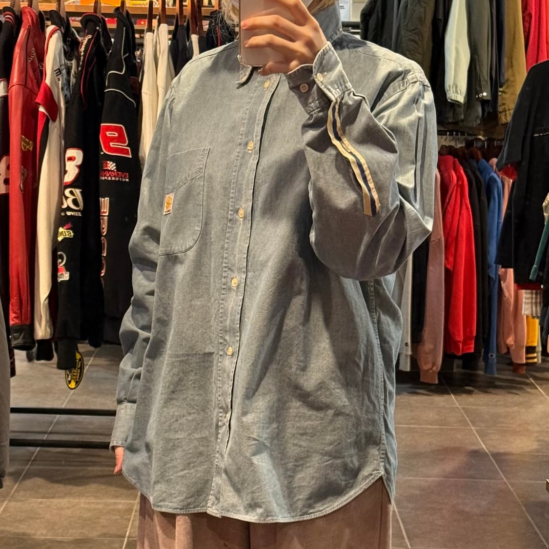 [NO.9] 칼하트 데님 긴팔셔츠 상품이미지4