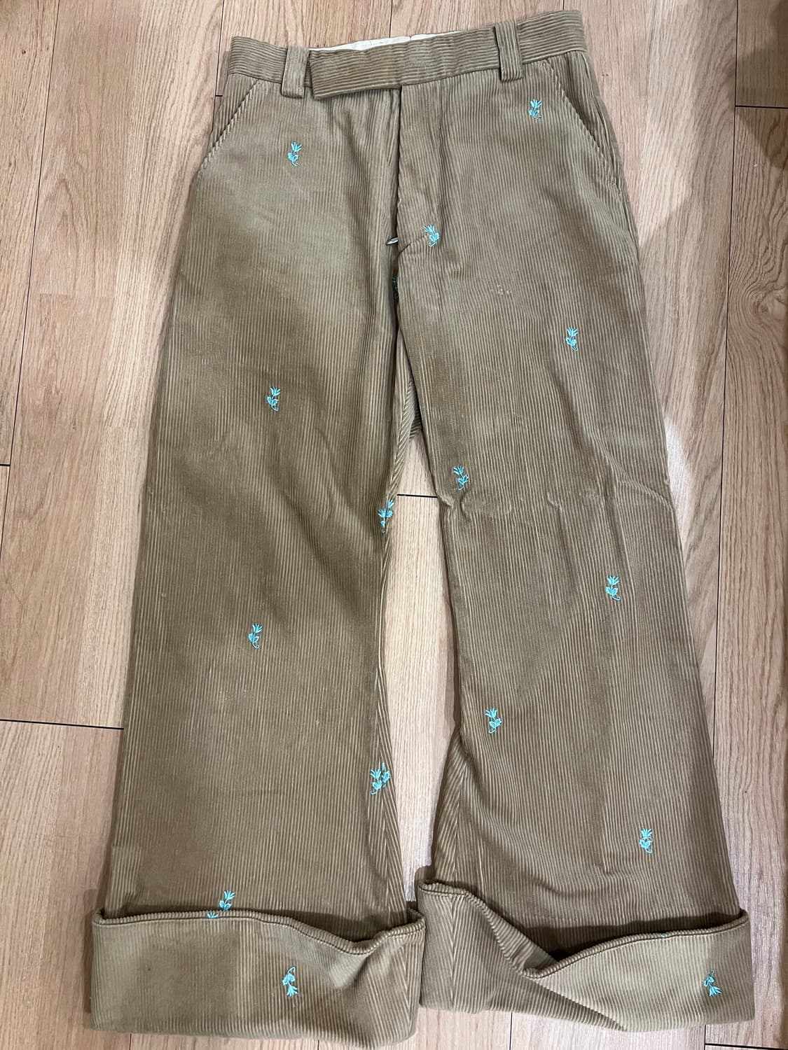 [44]마수 플라워 코듀로이 팬츠 상품이미지1