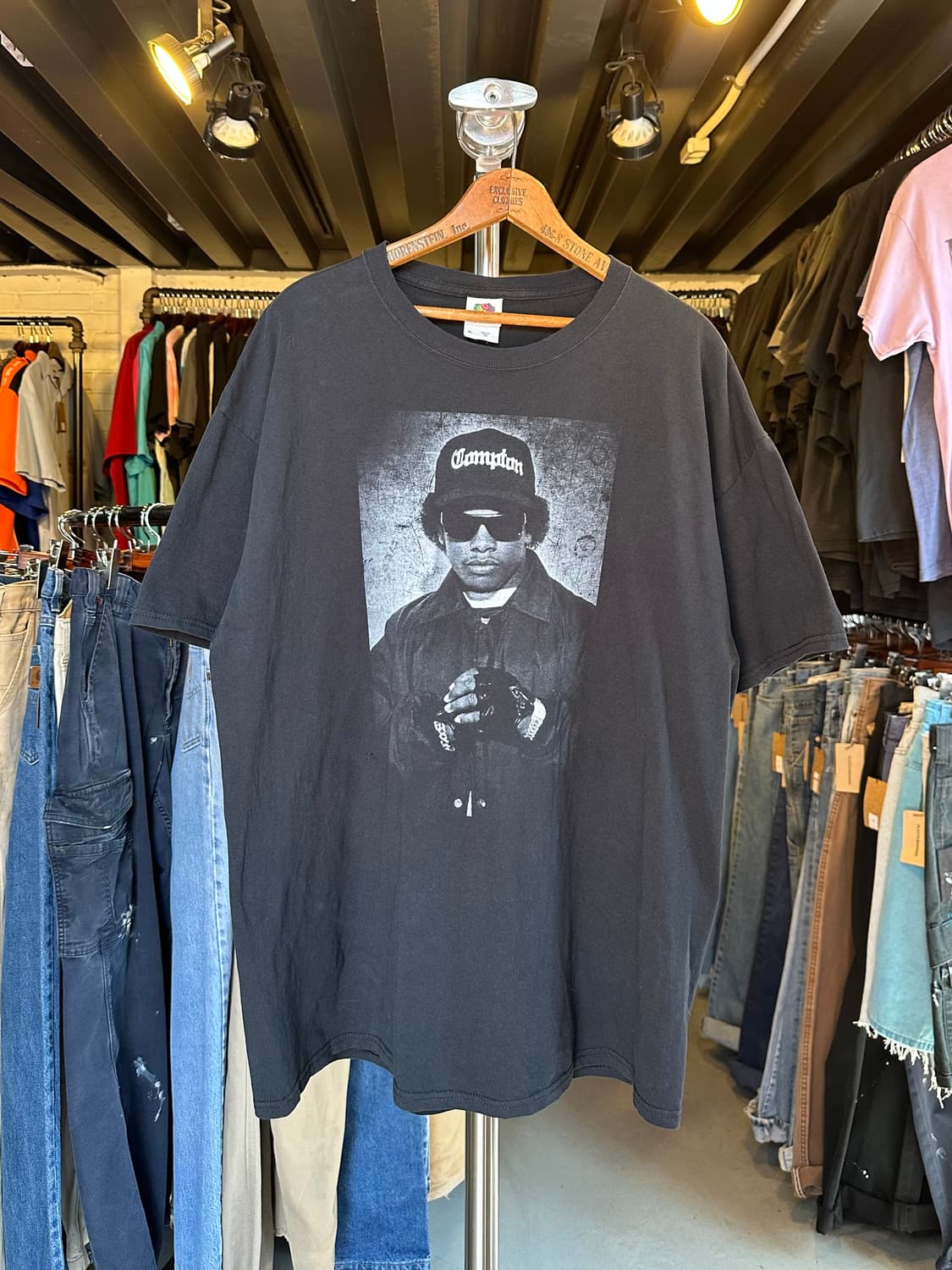 이지 이 Eazy E 래퍼 프린팅 티셔츠 상품이미지1