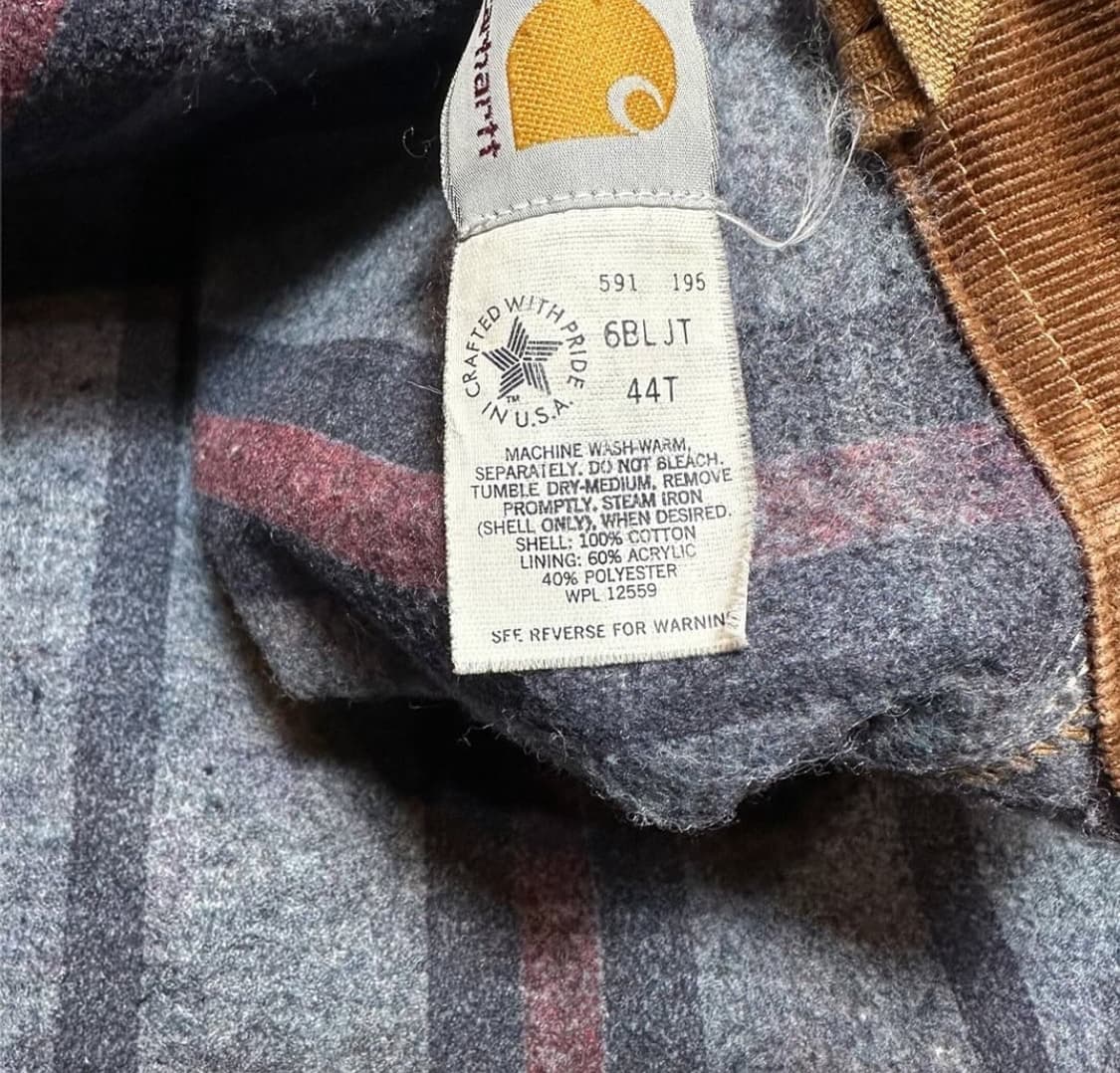 칼하트 빈티지 90s 디트로이트 워크 자켓 44 상품이미지7