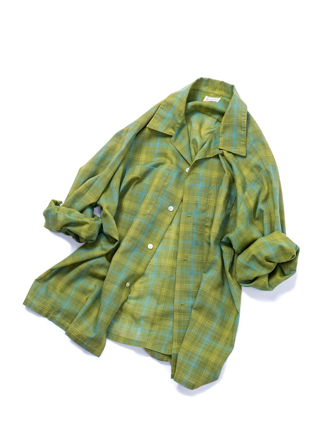 60s Towncraft Loop Collar Check Shirt 상품이미지3