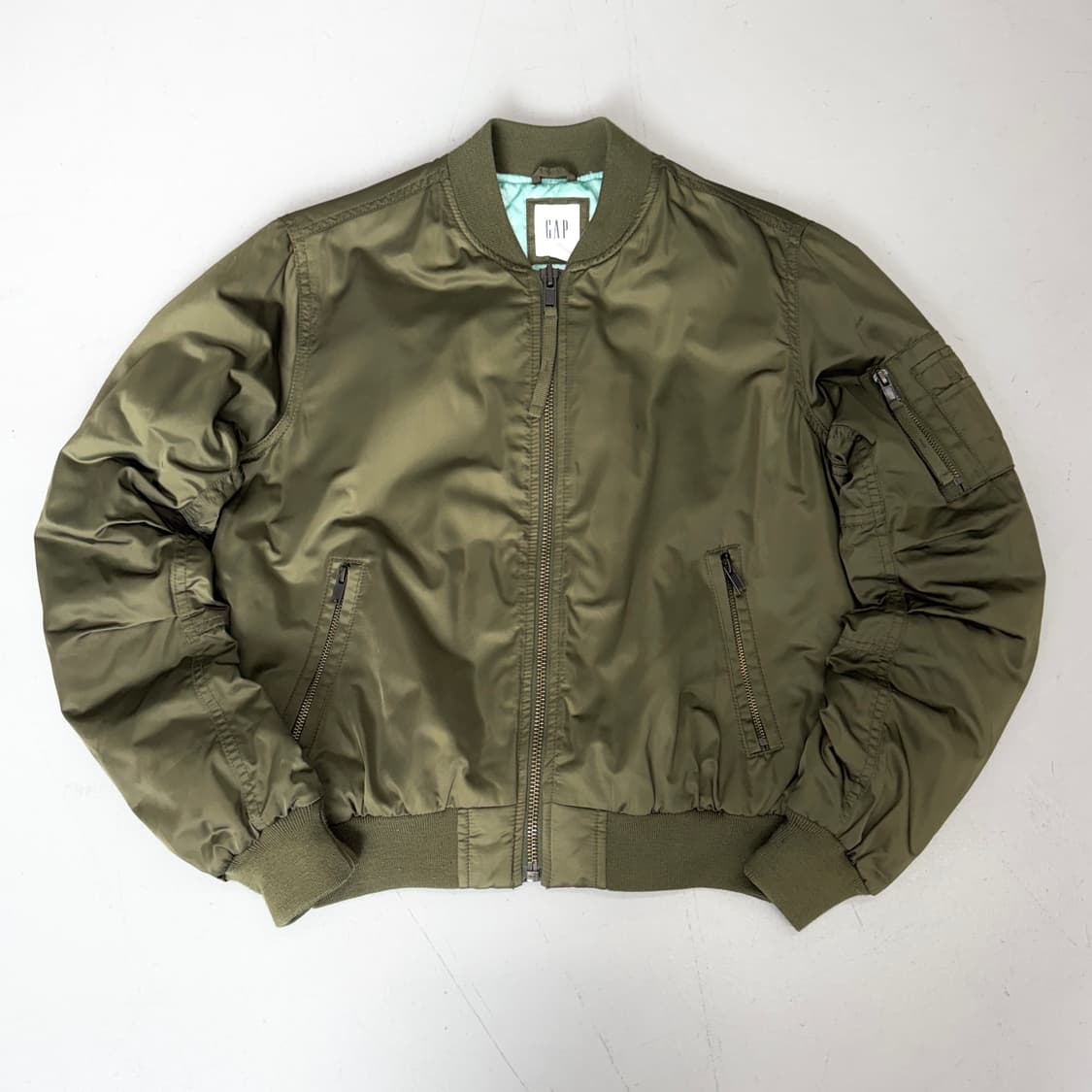 갭 ma-1 항공 점퍼 자켓 카키 상품이미지2