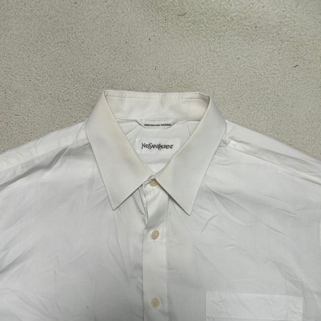 입생로랑 화이트 긴소매 드레스 셔츠 OS 상품이미지4
