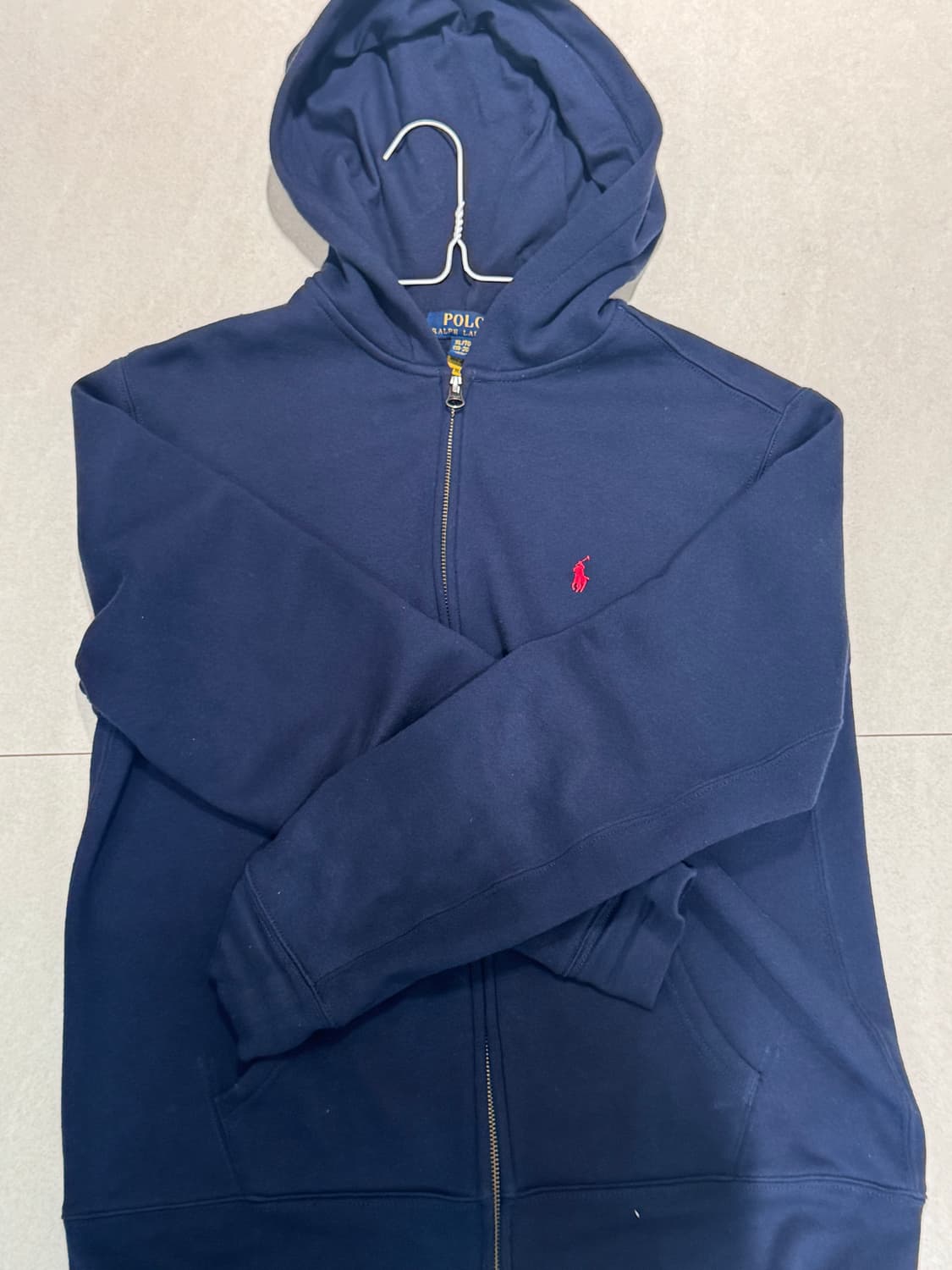 폴로 랄프로렌 네이비 후드집업 상품이미지2