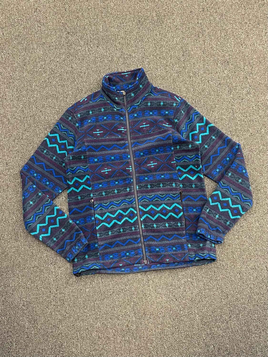M)Columbia vintage 아즈텍 패턴 플리스 자켓 상품이미지1