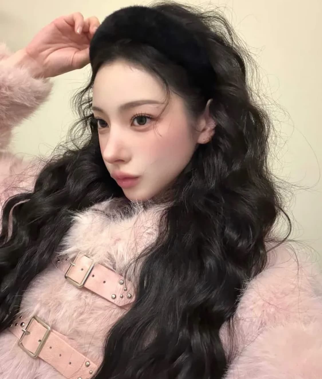 미착용 새상품) 일리고 숏 퍼 자켓 핑크 상품이미지1